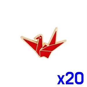 [셀러에이드]TBZ 패션 포인트 종이학 컬러 브로치 x20개 브로치코디