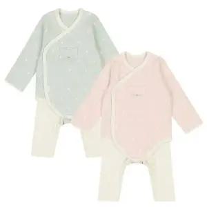 [보리보리/해피랜드]해피랜드 HC11 폴도트배내슈트세트 HY5101P7