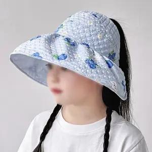 준캡 유아 아동 어린이 과일동물엠보돌돌이썬캡 봄 여름 가을 자외선차단 챙모자 귀여운모자