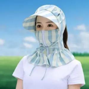 [패션] 안면 마스크 썬캡 모자 자외선차단 야외 농사