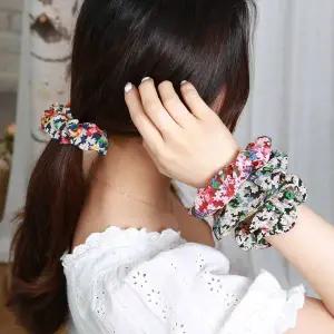 [에이치플러스몰]TBZ 프릴플라워 곱창머리끈