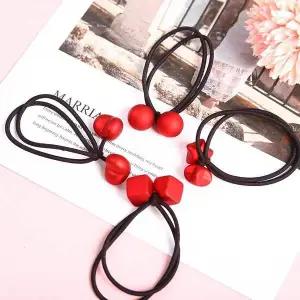 [에이치플러스몰]TBZ 해피트리 레드데코 머리끈 헤어밴드