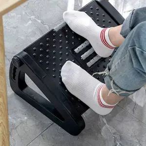 [에이치플러스몰]TBZ 사무실 지압 발받침대 각도조절 의자 발거치대