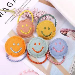 [에이치플러스몰]TBZ 봉제 스마일인형 머리끈 헤어밴드