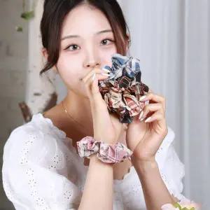 [에이치플러스몰]TBZ 빈티지체크 곱창머리끈