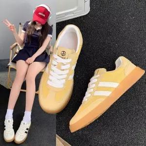 여사친 여름 빈티지 통기성 소가죽 메쉬 MN 캔버스화 OOTD2