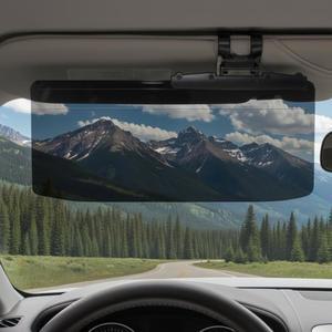 FuKuEn Sun Visor Extender u2013 차량용 자외선 차단제 U2013 야간 주행을 위한 눈부심 방지 바이저 익스텐더 글레어 가드 익스텐더, 범용 각도 조절 가능한 UV 400 프로텍터