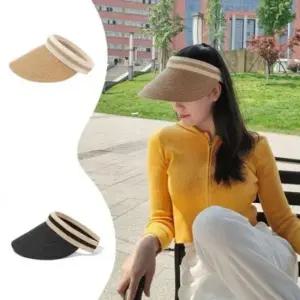 여성 라탄 썬캡 파나마 모자