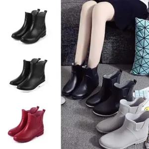 여성 패션 레인 부츠 비올때 신발 데일리 나들이 패션