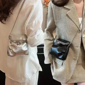 [오너클랜]WL 여성 미니 크로스 백 데일리 가죽 체인 가방 여행크로스백