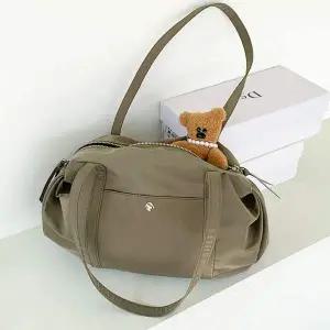 [오너클랜]WL 여성 휘뚜루마뚜루 숄더 데일리 백 대학생 가방 카키