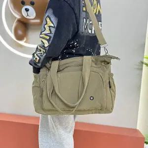 [오너클랜]WL 나일론 출근 가방 데일리 텀블러 숄더 크로스 백 카키 천가방