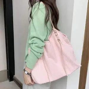 [오너클랜]WL 직장인 대학생 여성 숄더 보부상 쇼퍼 백 핑크 여자보부상가방