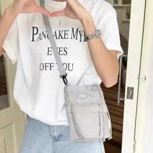 [오너클랜]WL 여성 나일론 미니 크로스 백 가벼운 가방 그레이 핸드폰가방