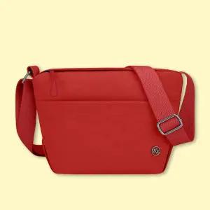 [오너클랜]WL 여성 여행 크로스 백 핸드 폰 지갑 가방 레드 예쁜크로스백