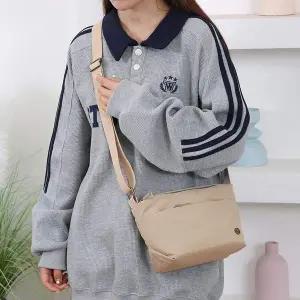 [오너클랜]WL 여성 여행 크로스 백 핸드 폰 지갑 가방 베이지 예쁜크로스백