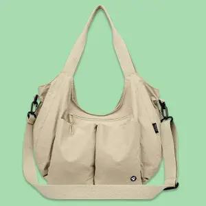 [오너클랜]WL 나일론 크로스 숄더 백 데일리 여자 운동 가방 beige