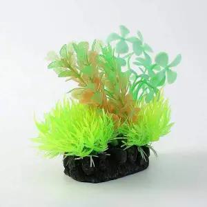 [오너클랜]TBZ 수족관 인테리어 인조 수초장식 W3 어항장식 인공동굴