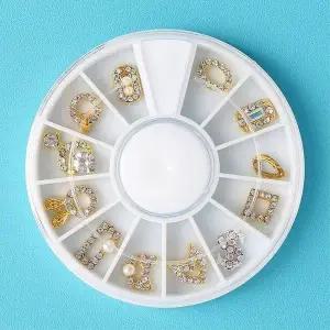 [셀러에이드]TBZ 회전형 커버 네일 파츠 12종세트