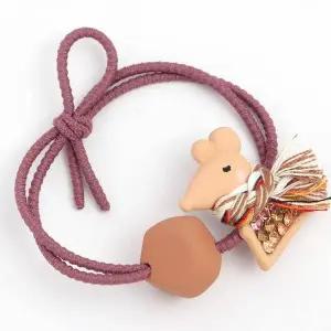 [오너클랜]TBZ 큐빅포인트 목도리 쥐 머리끈 라이트브라운 데일리룩