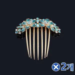 [오너클랜]TBZ 올림머리 비녀 네프 헤어핀 블루x2개 셀프웨딩소품