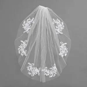 [오너클랜]TBZ 셀프 웨딩 촬영 자수 베일 면사포 웨딩헤어장식