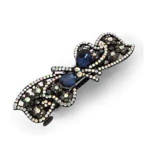 [오너클랜]TBZ 튼튼한 리본 보석 헤어핀 블루 헤어핀선물 여아헤어핀