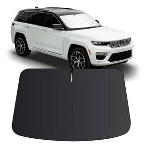 2011-2025년 2026년형 지프 그랜드 체로키 / L용 윈드실드 선쉐이드, 접이식 블록 자외선 차단 자동차 전면 유리창 선바이저 보호대, 액세서리용