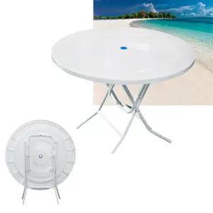 대형 야외 플라스틱 편의점 테이블 포차 탁자 1개파라솔 포장마차 용테이블 접이식 카페 테라스 정원 행사