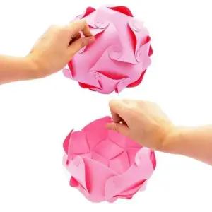 [창의와 날개] 아이큐퍼즐램프 중형(M) 1인소책자 (핫핑크색) x 5세트 학교 단