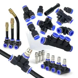 6mm 호스용 원예 분무 냉각 시스템 액세서리 정원 다기능 편리한 급수 퀵 커넥터 부품