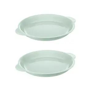 에.디.슨 유아 식기 플레이트 반찬 간식 접시 민트 X2