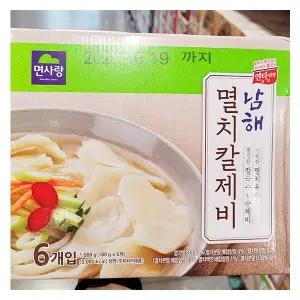 면사랑 남해 멸치 칼제비 180g x 6개입