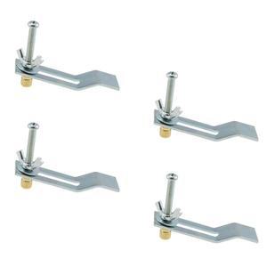 DGZI 4PCS 언더카운터 분지 클립 언더마운트 싱크 마운팅 브래킷 주방 욕실 세면대 나사 액세서리