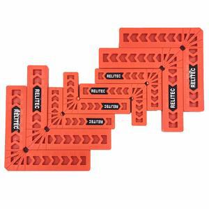 Relitec R 90도 모서리 클램프 사각형 목공 도구 직각 캐비닛 그림 프레임 또는 서랍 세트 8 3