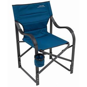 ALPS 등산 캠프 의자 - 튼튼한 넓은 알루미늄/철골 프레임 위에 편안한 패딩 폴리에스터 원단을 얹고, 평평하게 접을 수 있습니다