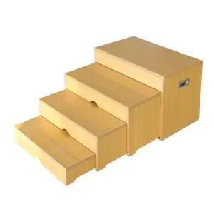 계단식 재활기구 보행 훈련기 우드 운동 보조기 노인 세트 스텝 테이블 연습 오르기