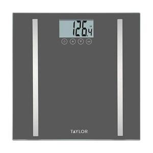 테일러 디지털 체성분 척도, 체중을 위한 욕실 체지방, 체수 및 근육량 측정, 8가지 사용자 인식, 정상 운동선수 모드, 400파운드 용량, 검은색