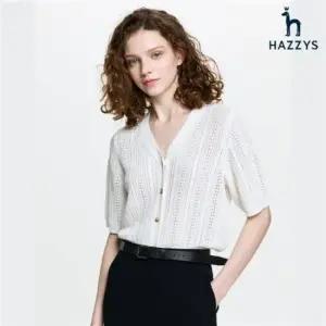 헤지스 레이디스 [26SS] 강연 케이블 V넥 반팔 가디건 HSSW6BC31 466947