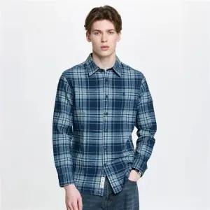 헤지스 남성 린넨혼방 체크 긴팔셔츠 HZSH6B330N2 467368