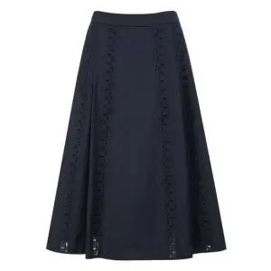 헤지스 레이디스 레이스믹스 플레어 스커트 HSSK6B304 468955