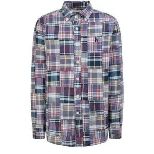 헤지스 남성 [26SS]블루 체크 면 긴팔캐주얼셔츠 HZSH6B339B2 468549