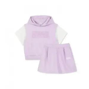 디스커버리 키즈 여아 반팔 후드티스커트 2SET LPURPLE 461310