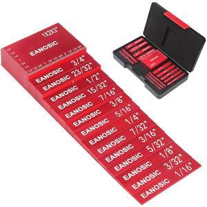 EANOSIC 설정 블록 높이 게이지 세트, 라우터 및 테이블 톱 액세서리용 정밀 알루미늄 막대, 목공 설정, 막대에는 각인 크기 표시 포함