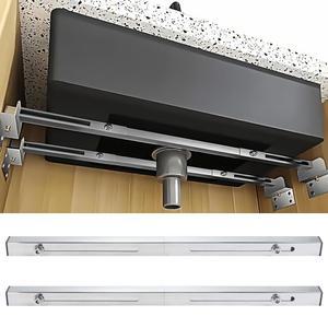 언더마운트 싱크대 브래킷, 스테인리스 조절식 지지대, 수평 설치 공간 절약, 주방 욕실용 헤비 듀티 수리 시스템 키트(31.5-43인치 / 80-110cm)