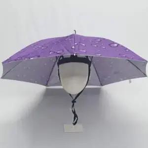 [패션] 머리고정 우산모자 중형 자외선 차단 방수 착용형