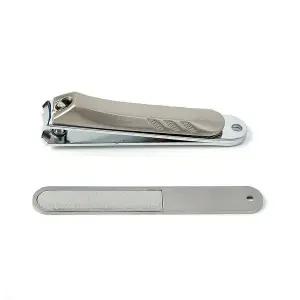 [에이치플러스몰]TBZ 실버 손톱깎이 큐티클트리머 2종 케이스세트 NC-07