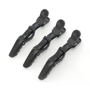 [에이치플러스몰]TBZ 머리고정 악어 미용핀 3p 블랙 악어핀 샤크핀 집게핀