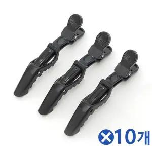 [에이치플러스몰]TBZ 머리고정 악어 미용핀 3p 블랙x10개 헤어집게핀