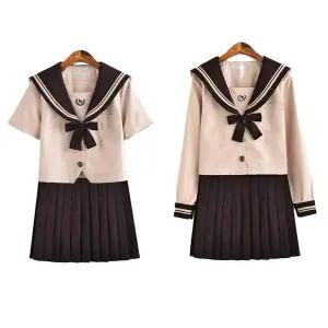 TBZ (반팔or긴팔)더블라인 베이지브라운 세라복세트